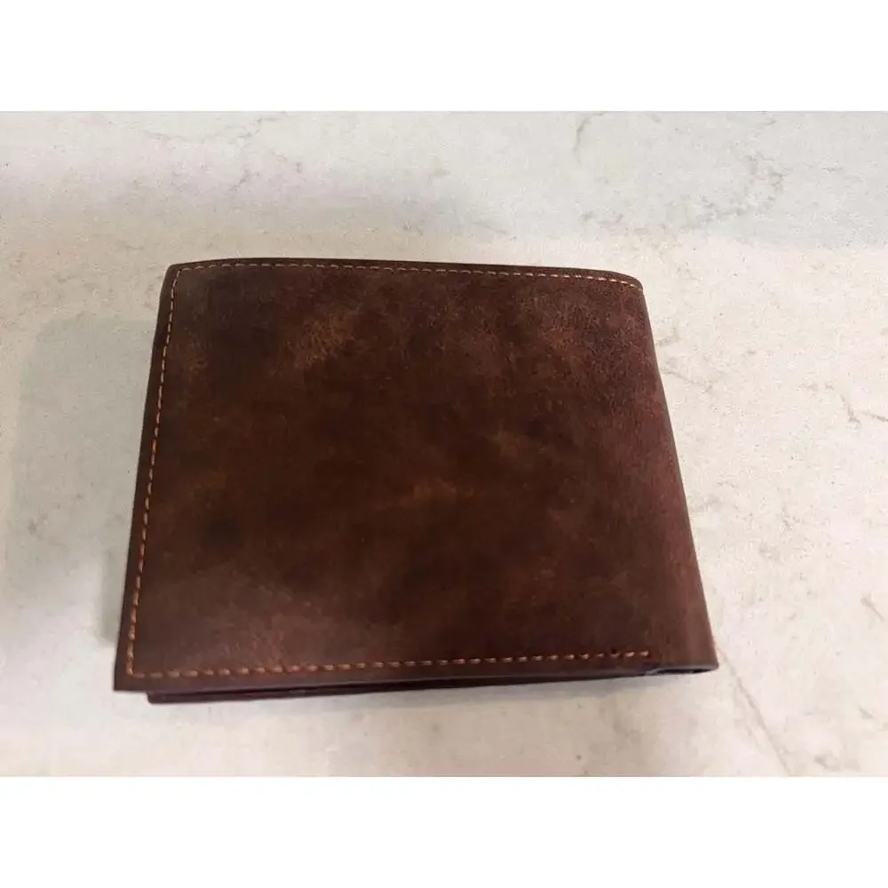 YAMEILI STYLE Men's Retro Bifold Leather Wallet